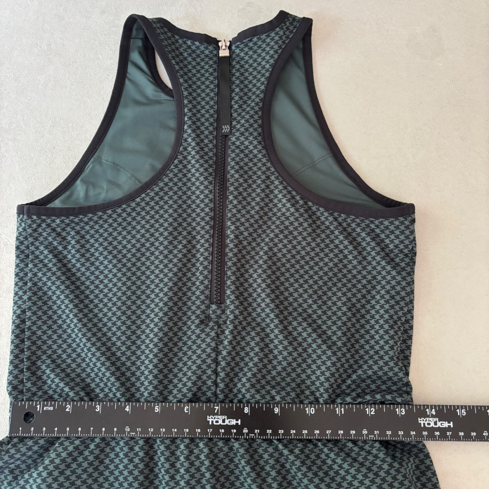 All in Motion Tennis Dress Women S Green Houndstooth Racerback Sporty Golf Mini - Picture 8 of 9